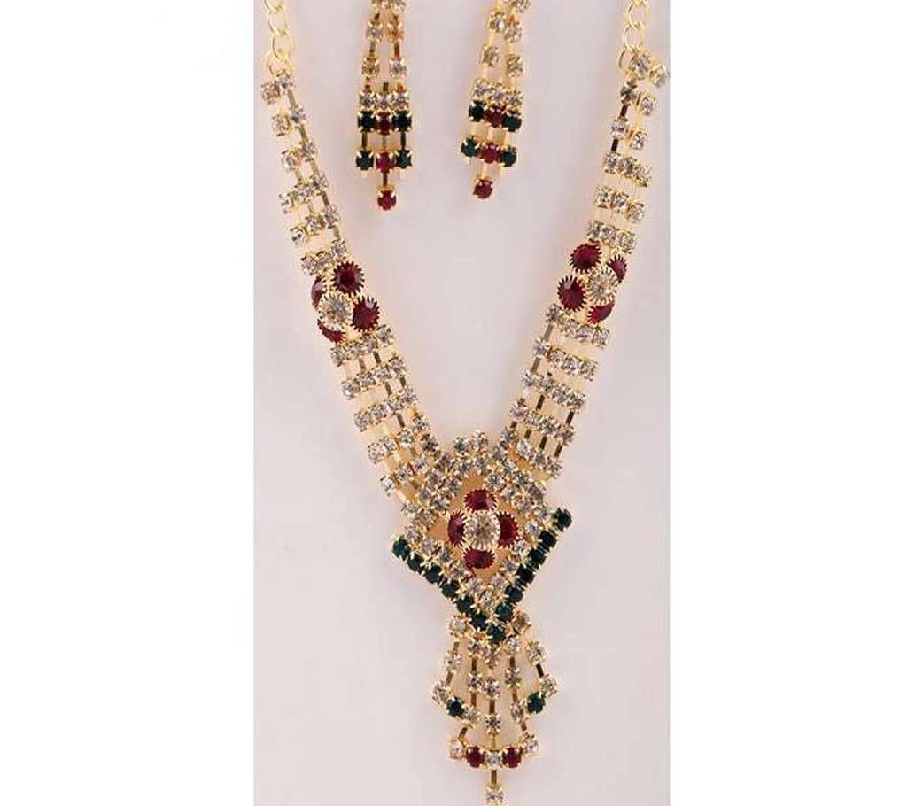 Indian Gold plated Necklace set - 17