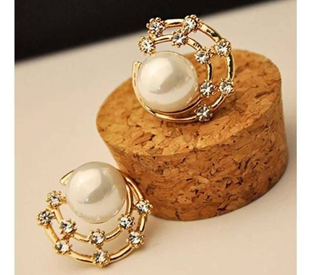Pearl Golden Earrings