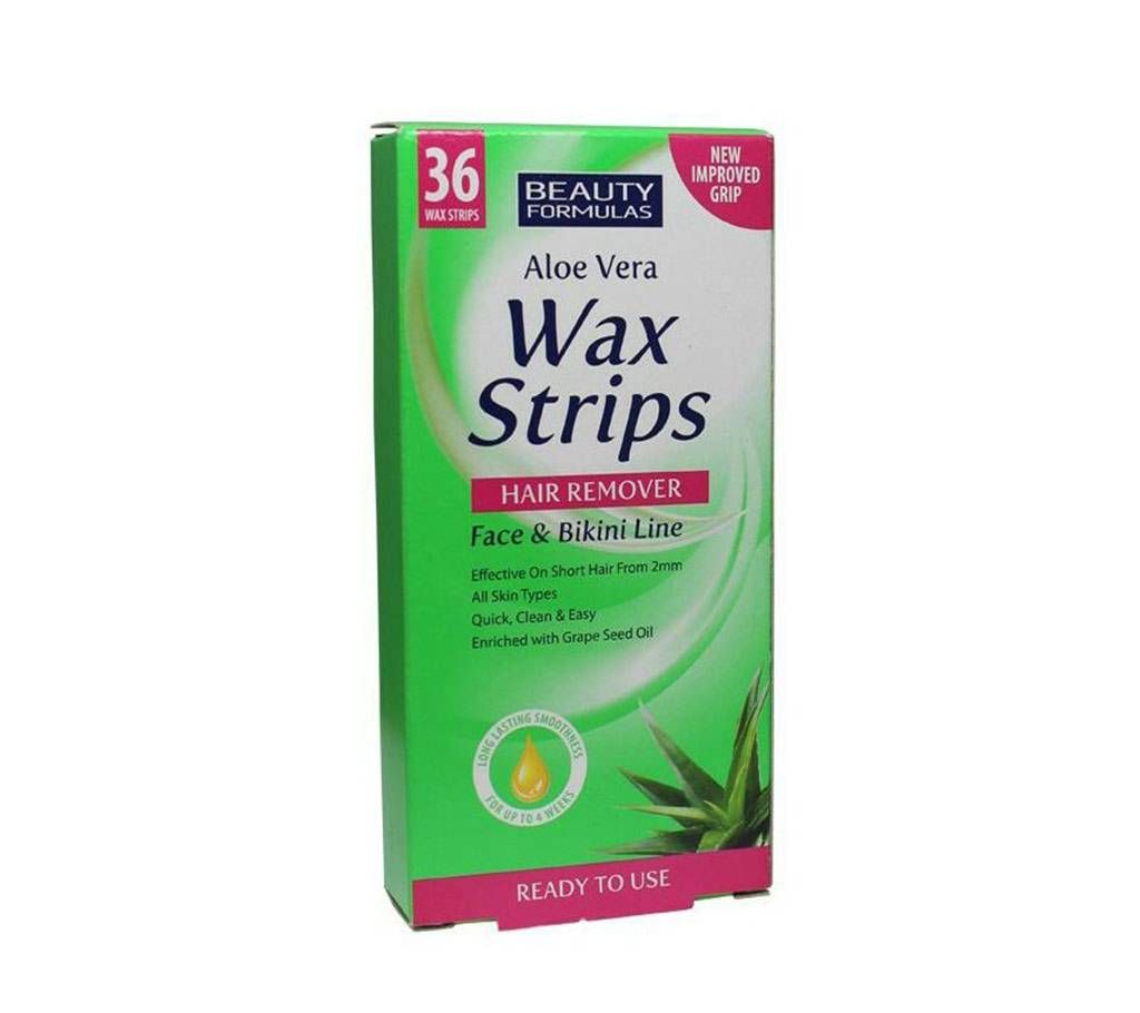 Aloe vera Wax Strips face,bikini line Hair Remover