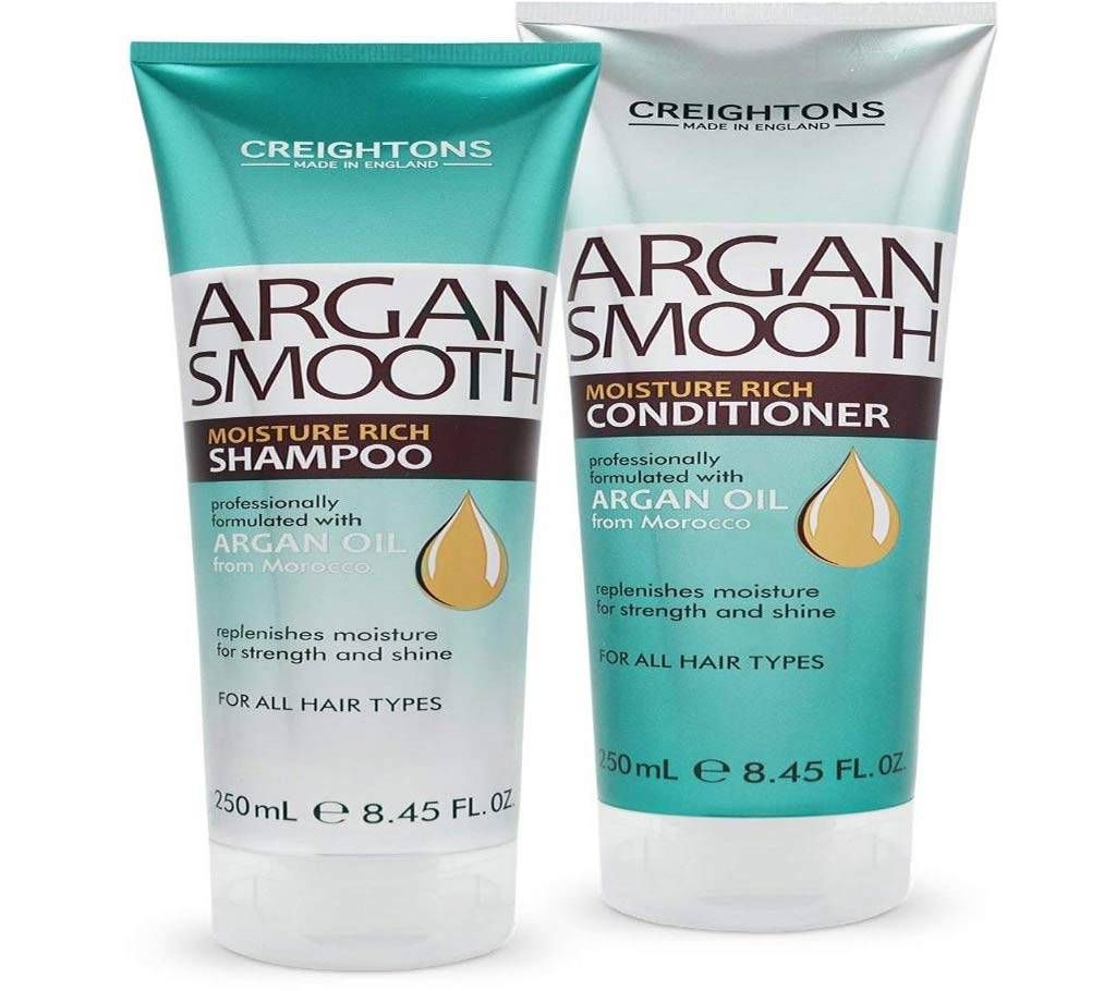 Argan Smooth Deep Moisture Shampoo + Conditioner 250ml UK