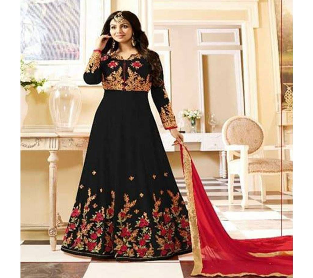 Unstitched (copy) Gorgeous Embroidery Georgette Anarkoli Dress ARAV 111A