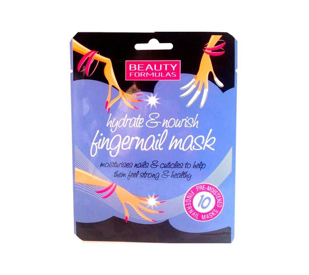 Beauty Formulas Hydrate & Nourish Fingernail Mask 10ps