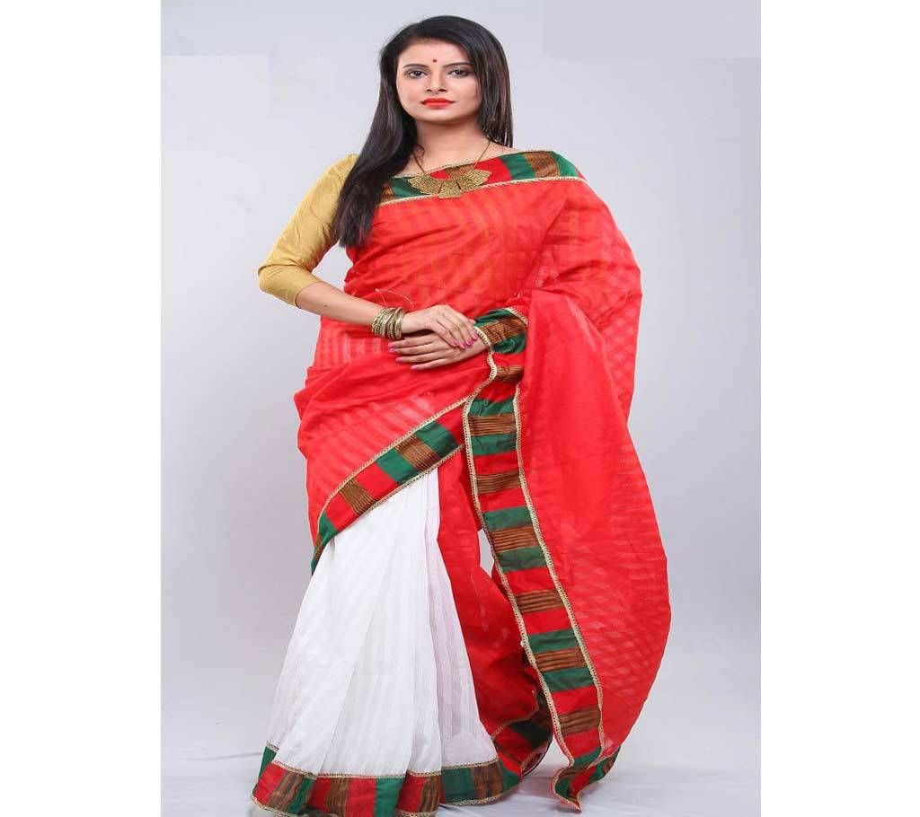 Hand Printed Silk Sharee