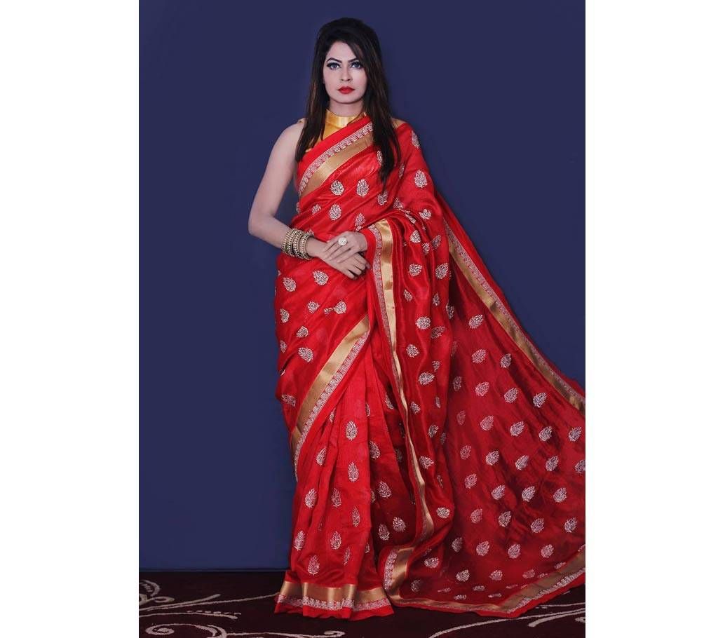 Dupian Silk Sharee With Blouse Piece