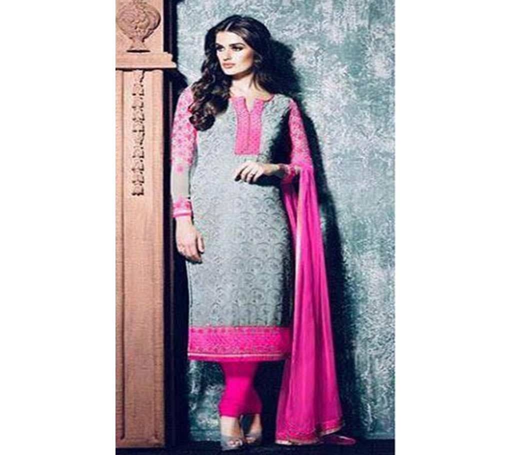 Unstitched pink Salwar Kameez For Women- Copy