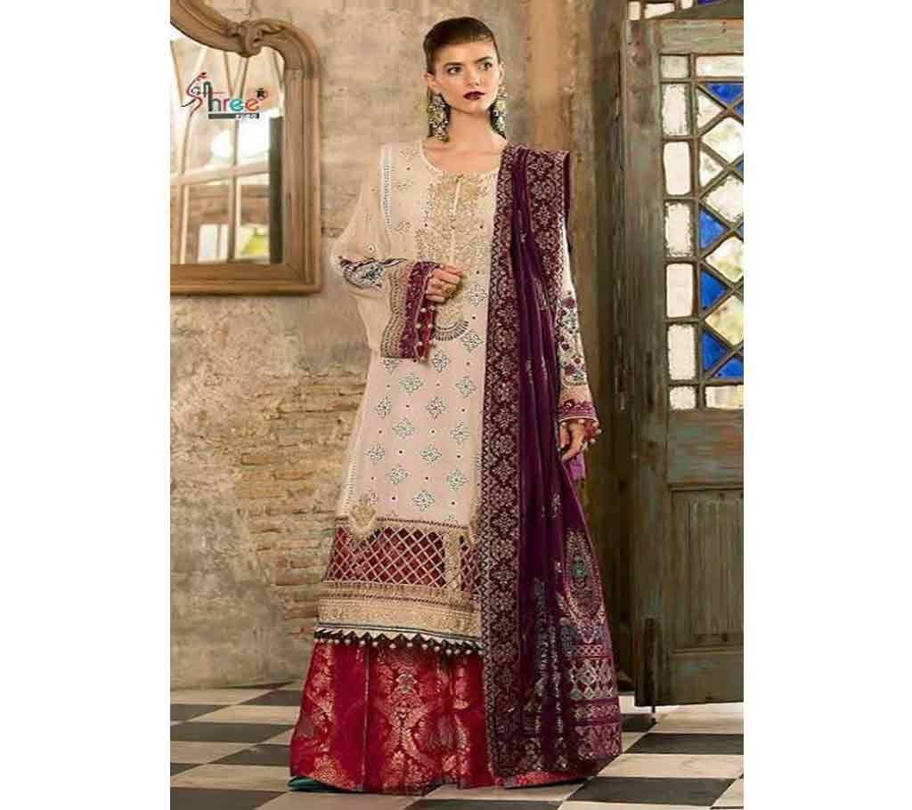 Shree Fab Mariya B Lawn Collection Vol 2 - 1635 - Tan Brown - ASI