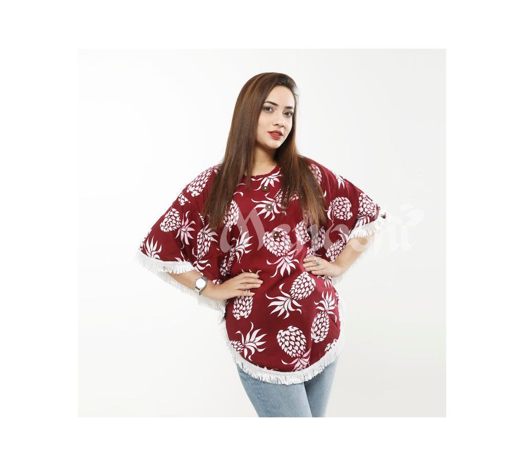 Single Kurti for Women Maroon