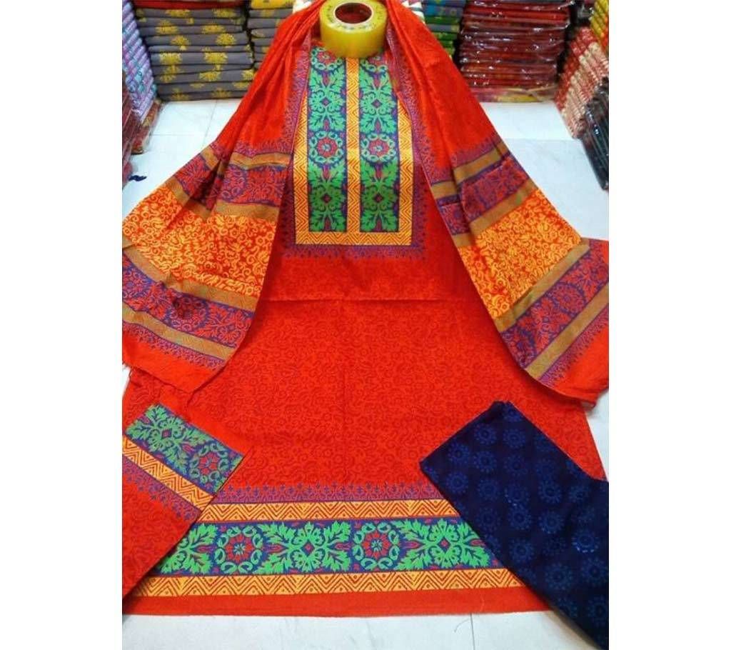 Comfortable Block Print Three pieces 