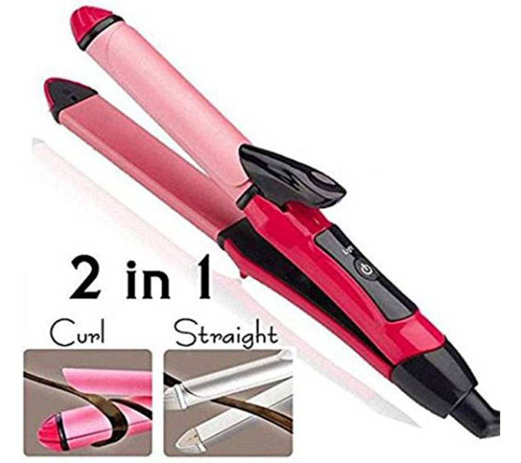Nova 2 In 1 Hair Straightener Plus Curler
