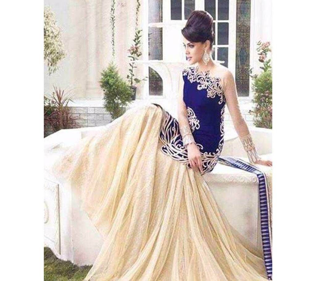 Indian Semistitched Georgette Embroidered Lehenga (Copy)