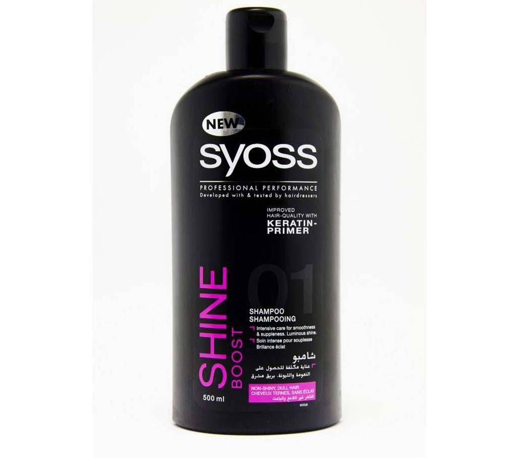 SYOSS Shine Boost Keratin-Primer Shampoo -500ml (Tunisia)