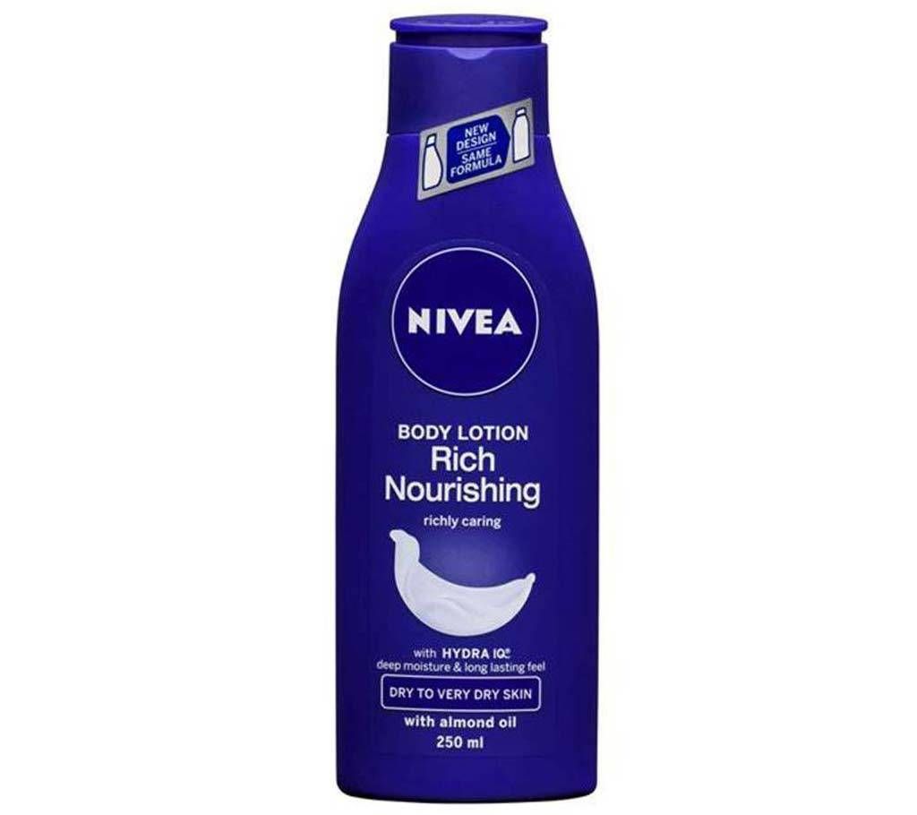 Nivea Body Rich Nourishing Body Milk - 250ml (Saudi Arab)