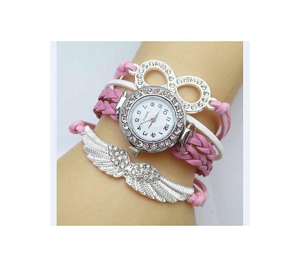 Light Pink Analog Watch For Women