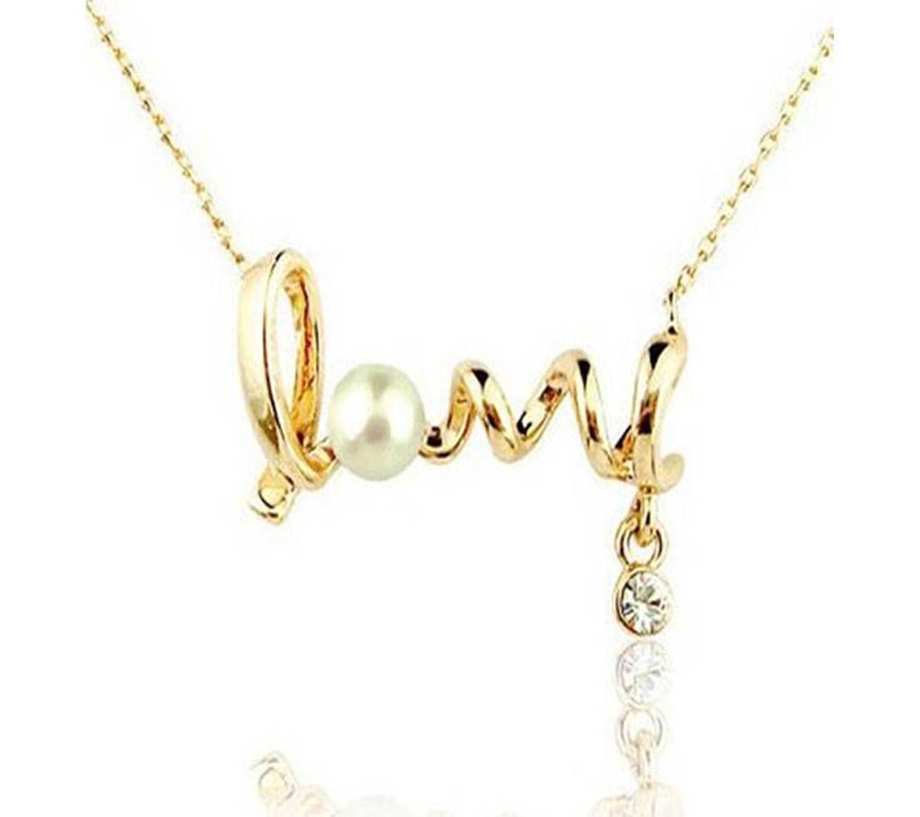 Gold LOVE Fashion Necklace
