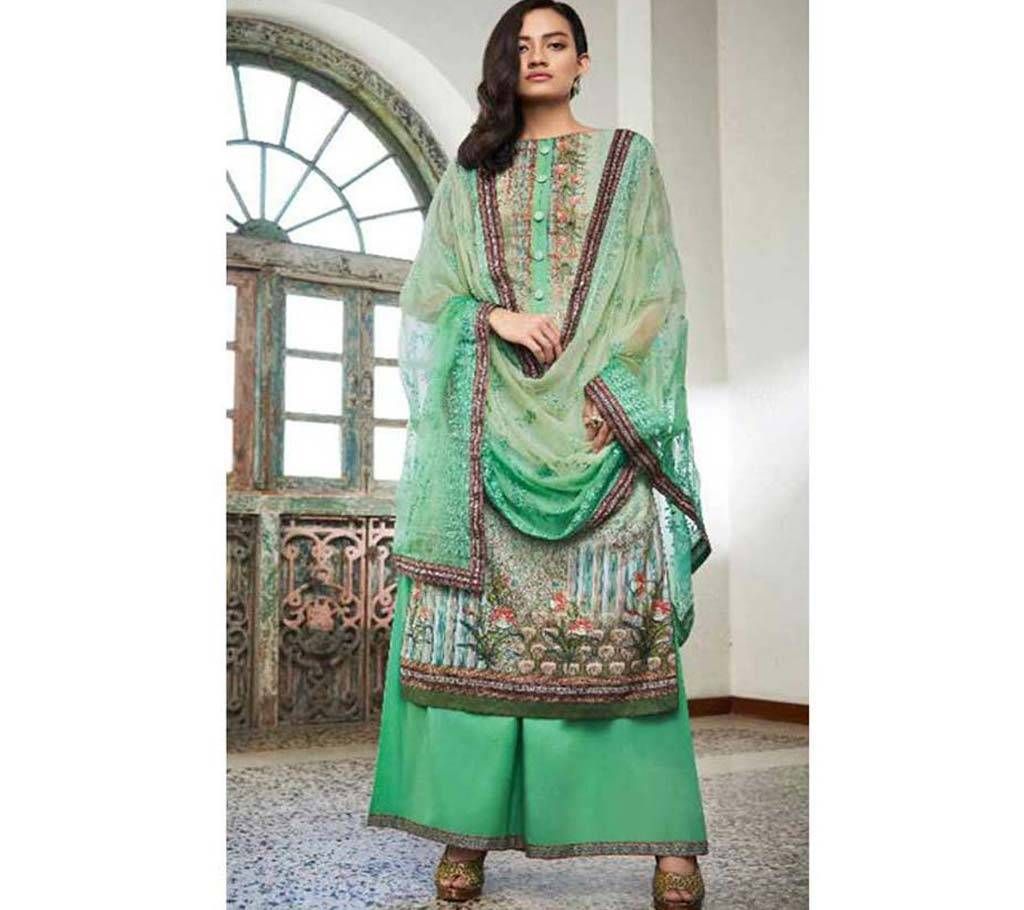 Original AMARAH Unstitched Embroidery Lawn Three Piece
