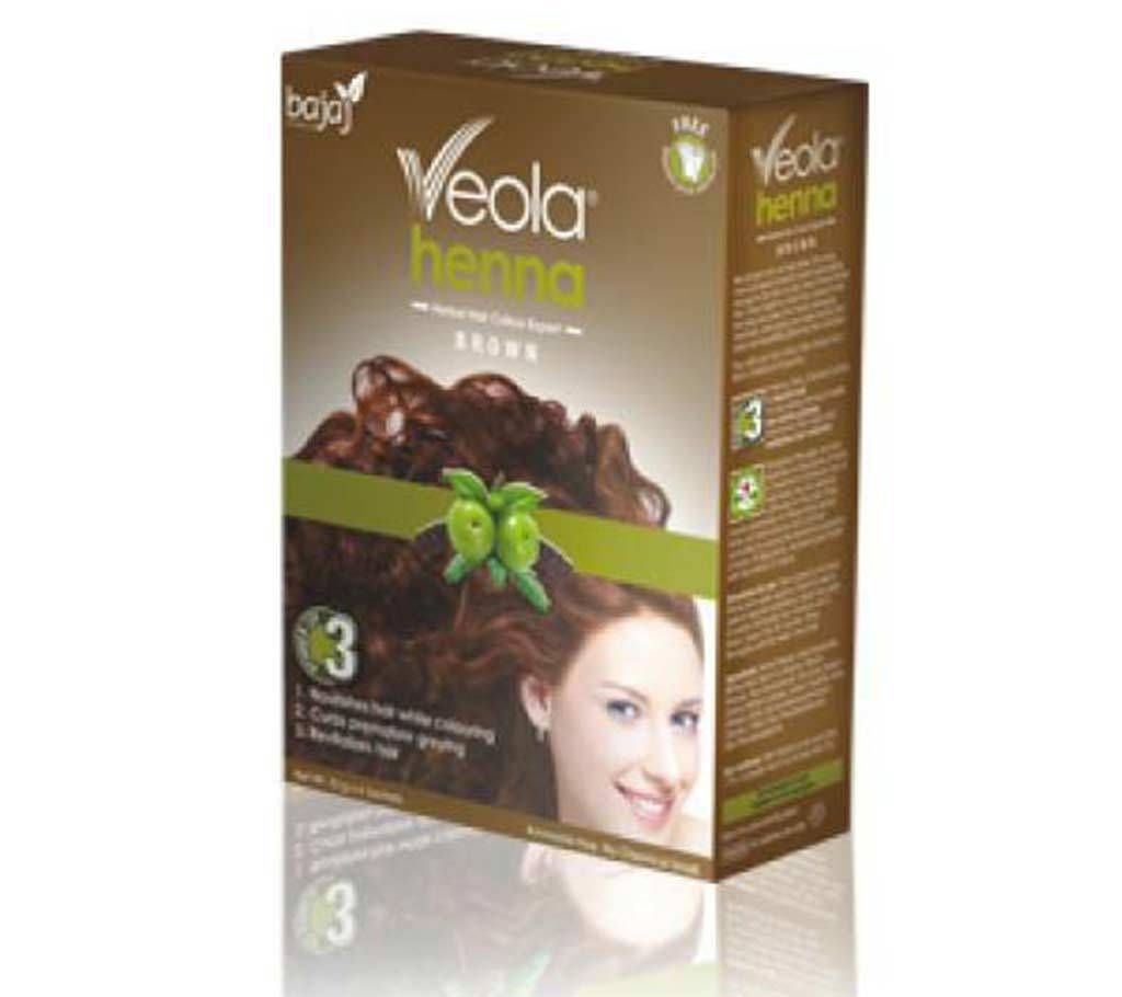 Bajaj Veola Brown Hair Color 60 gm (6 pieces) INDIA