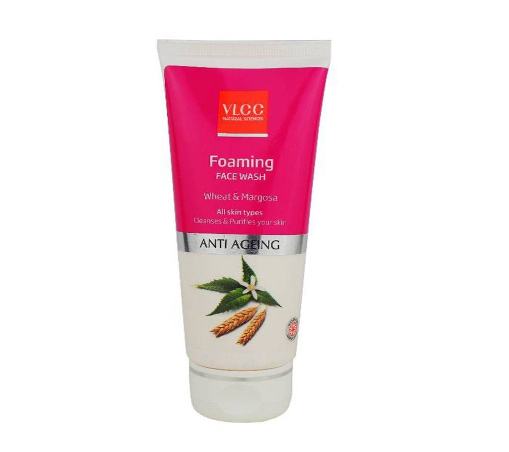 VLCC Anti Ageing Foaming Face Wash Wheat & Margosa 100ml India