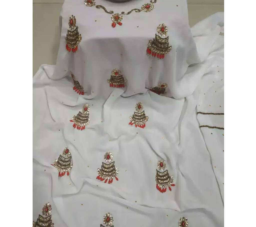 Unstitched Georgette Karchupi Work Kurti