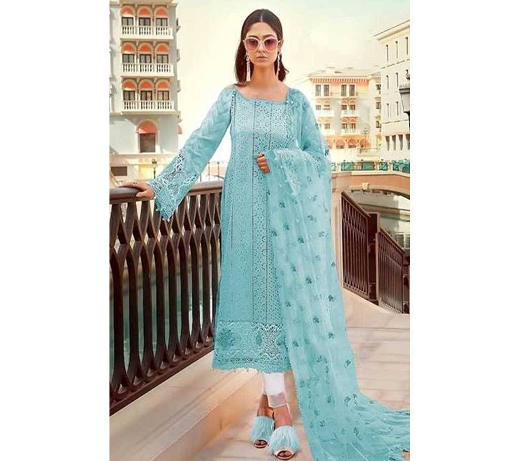 MARIA B Unstitched Embroidery Three-Piece
