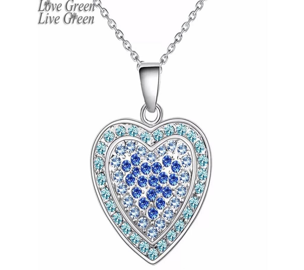 Czech Rhinestones Heart  Pendant