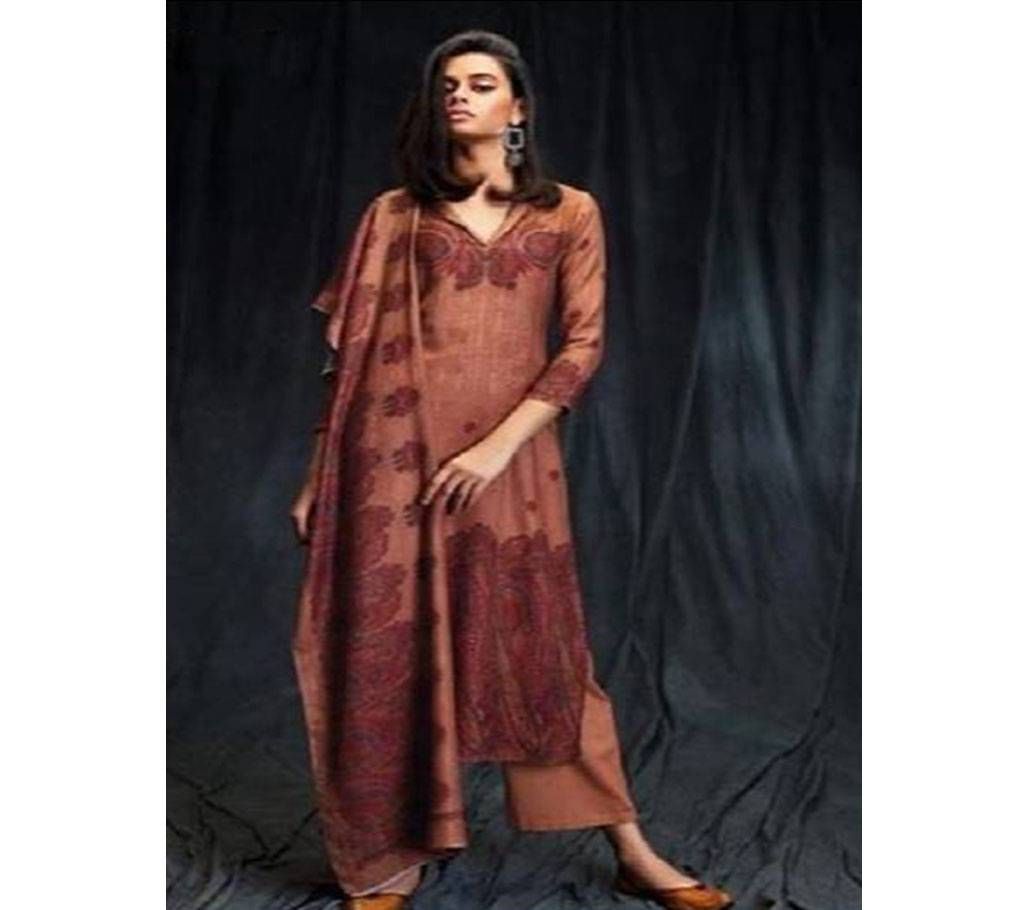 Ganga Mashiyyat Pure Pashmina Printed Salwar Kamiz Copy