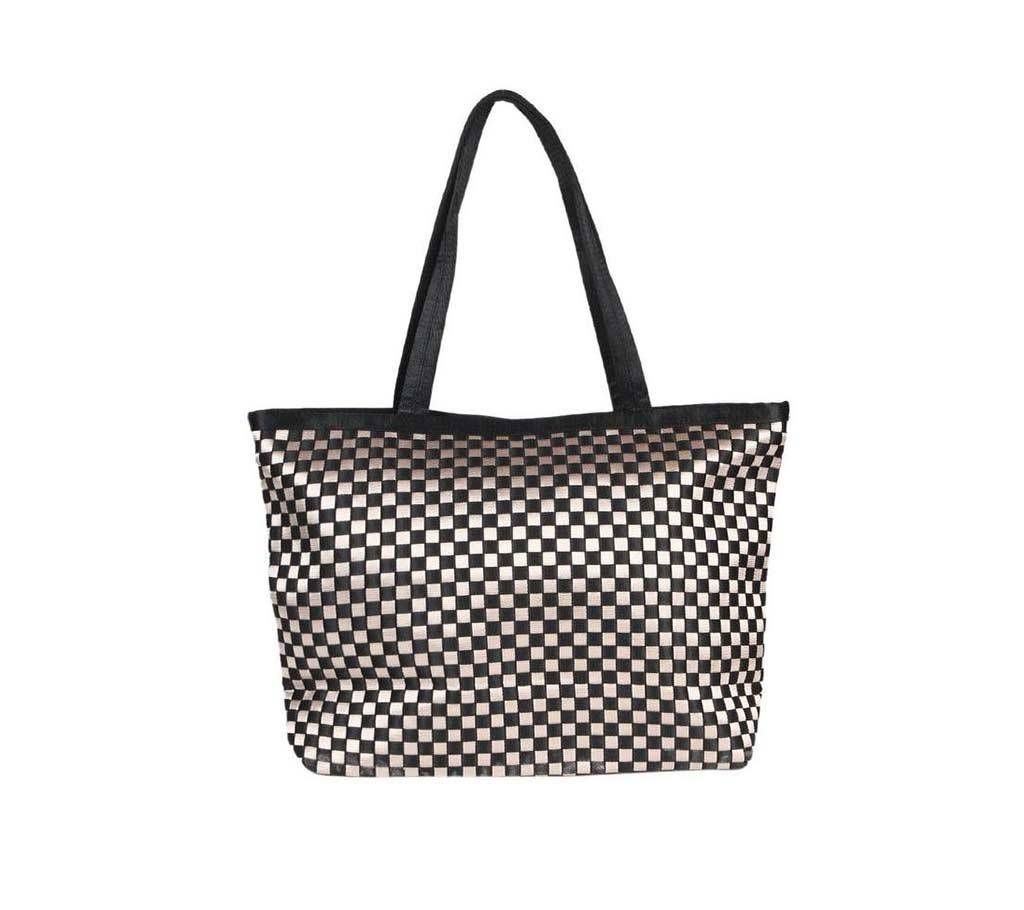 Linen yarn shoulder bag