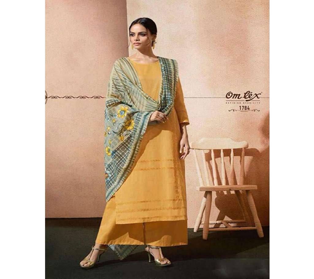 Omtex Delicia - 1784 Unstitched Cotton Suit