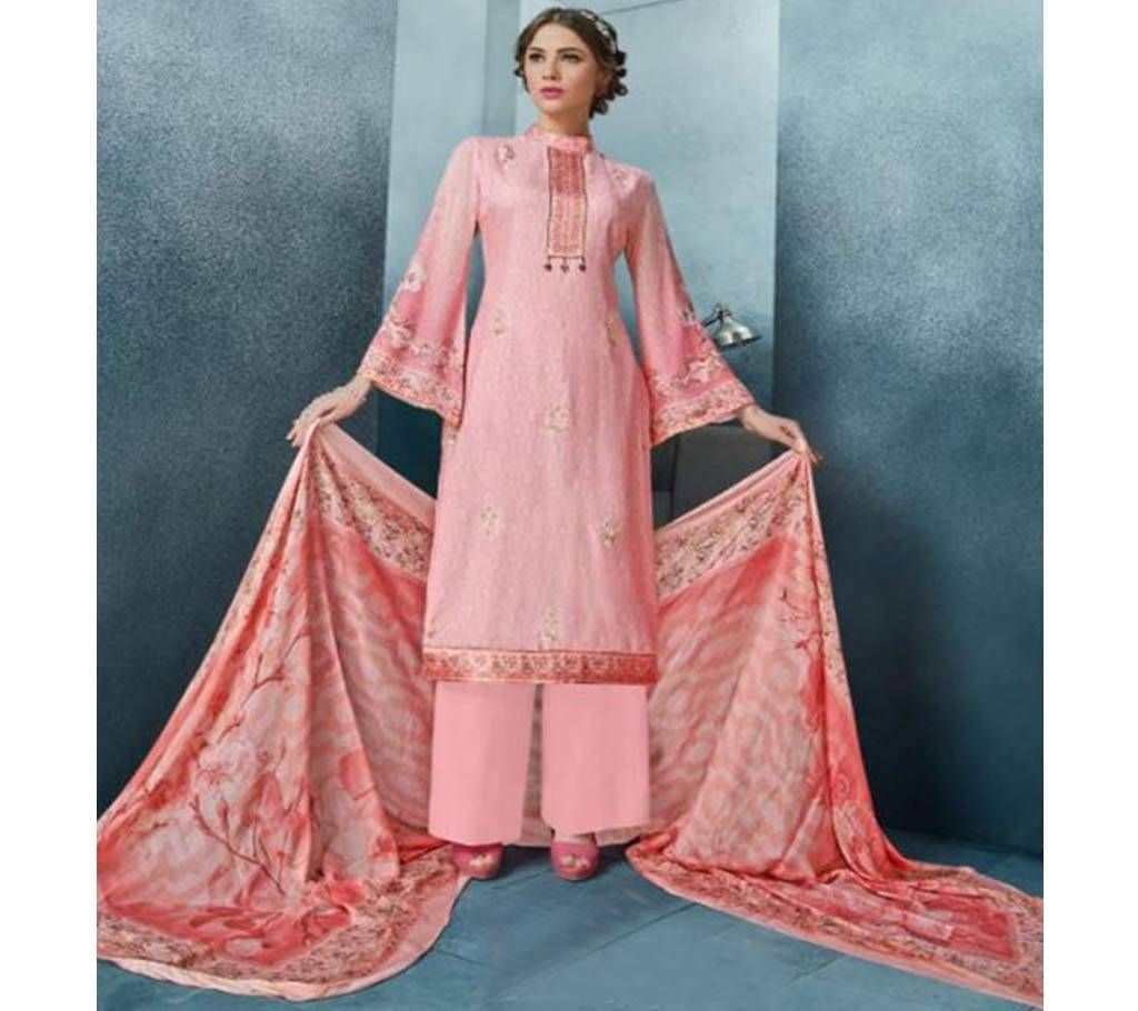Jinaam Leena Unstitched Cotton Three Piece (Copy)