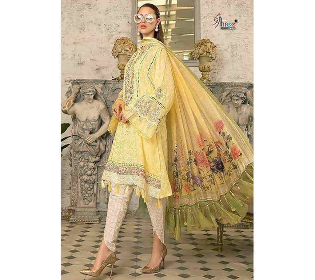 Shree Fab Mariya B Lawn Collection Vol 2 - 1632 - Golden Yellow - ASI