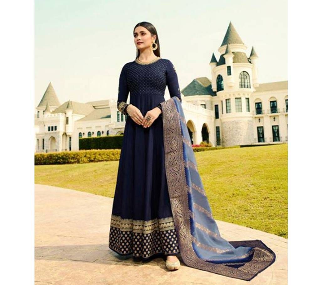 Silk With Banarasi Dola Long Suit for woman