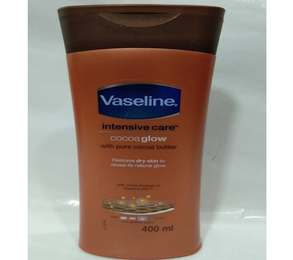 Vaseline intensive care cocoa glow body lotion 400 ml south africa