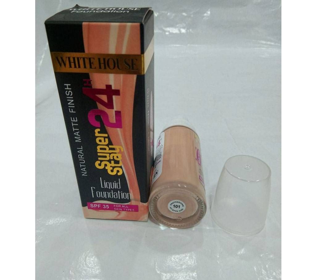 White house super stay 24H natural matte finish lhquid foundation No 101  28 ml USA