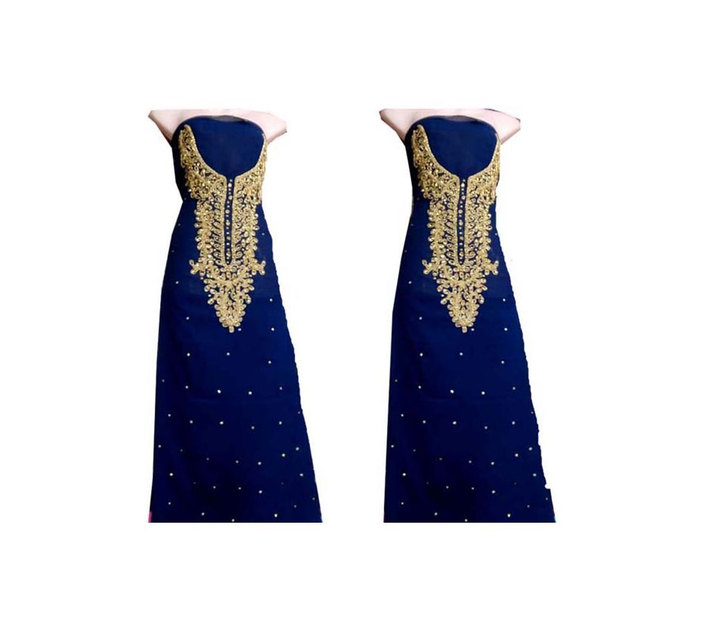 Unstitched ston karchupe jarjet one pice  Kameez