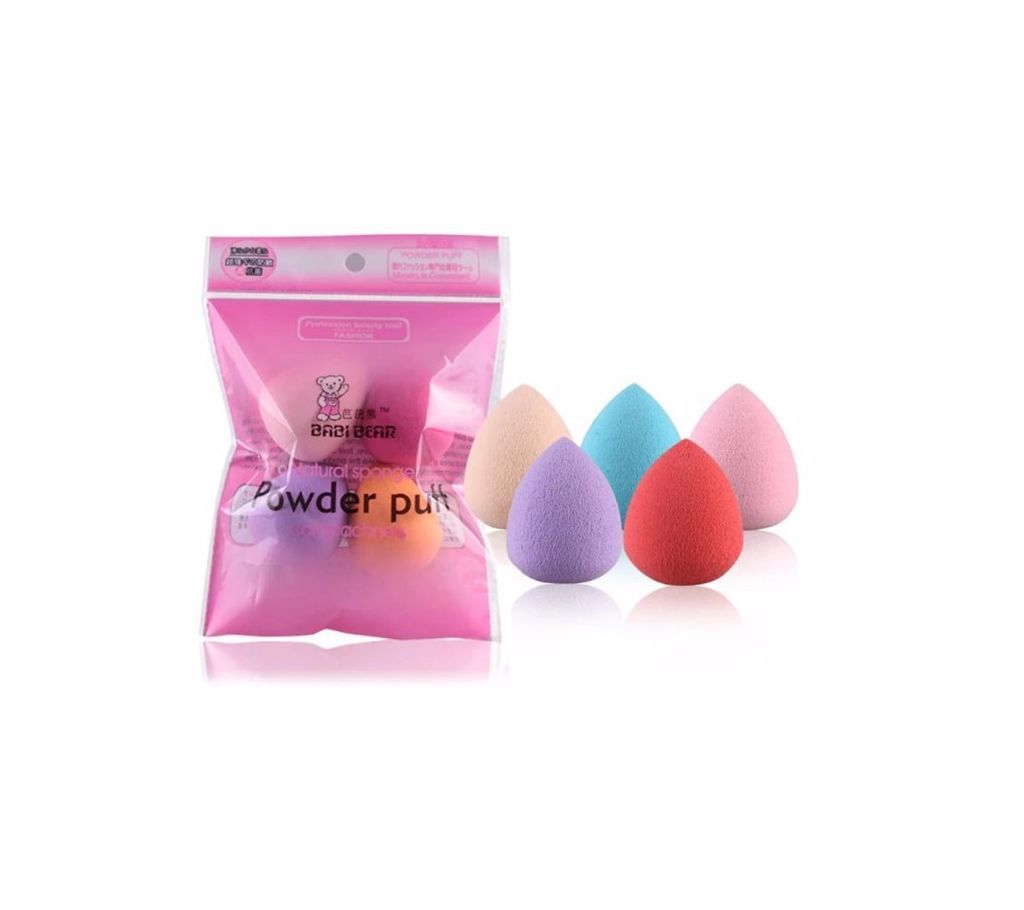 5pcs Makeup Blender Foundation Puff Egg Shape Sponges Puff