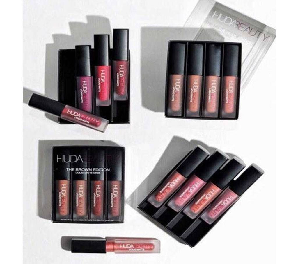 Huda Beauty Matte Lipstick 4 piece-1.9ml-Itlay