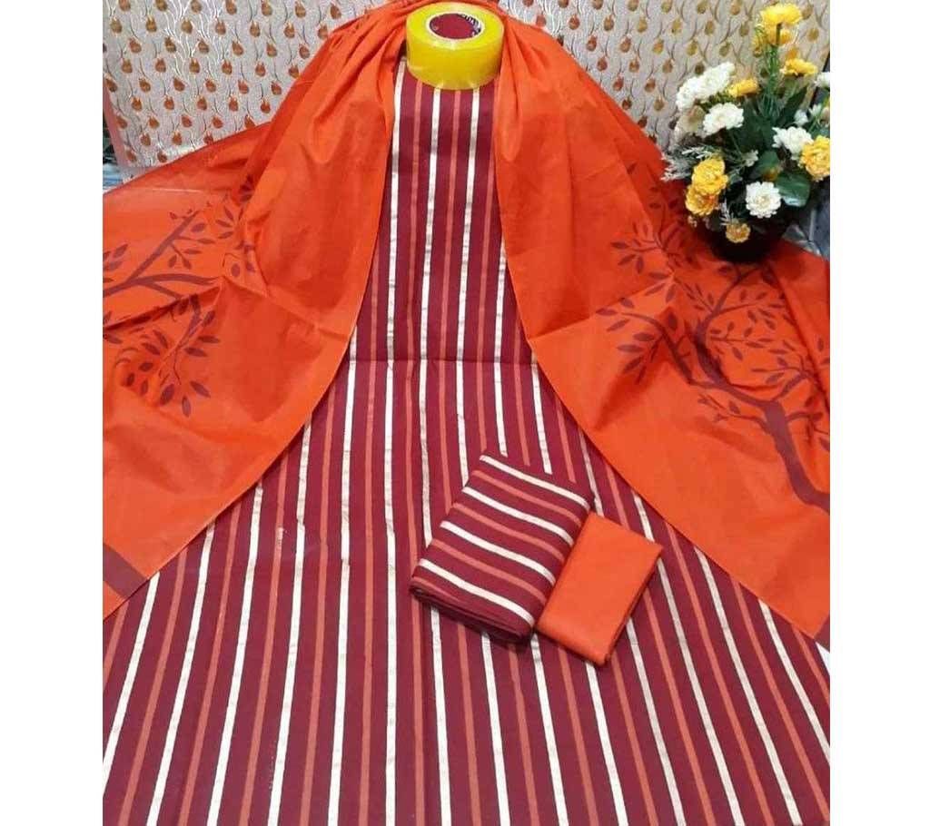 Skin Printed 3 pieces Salwar Kameez