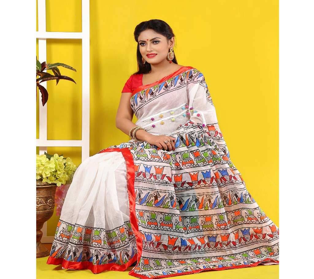Silk Butics Sharee with Blouse Piece 