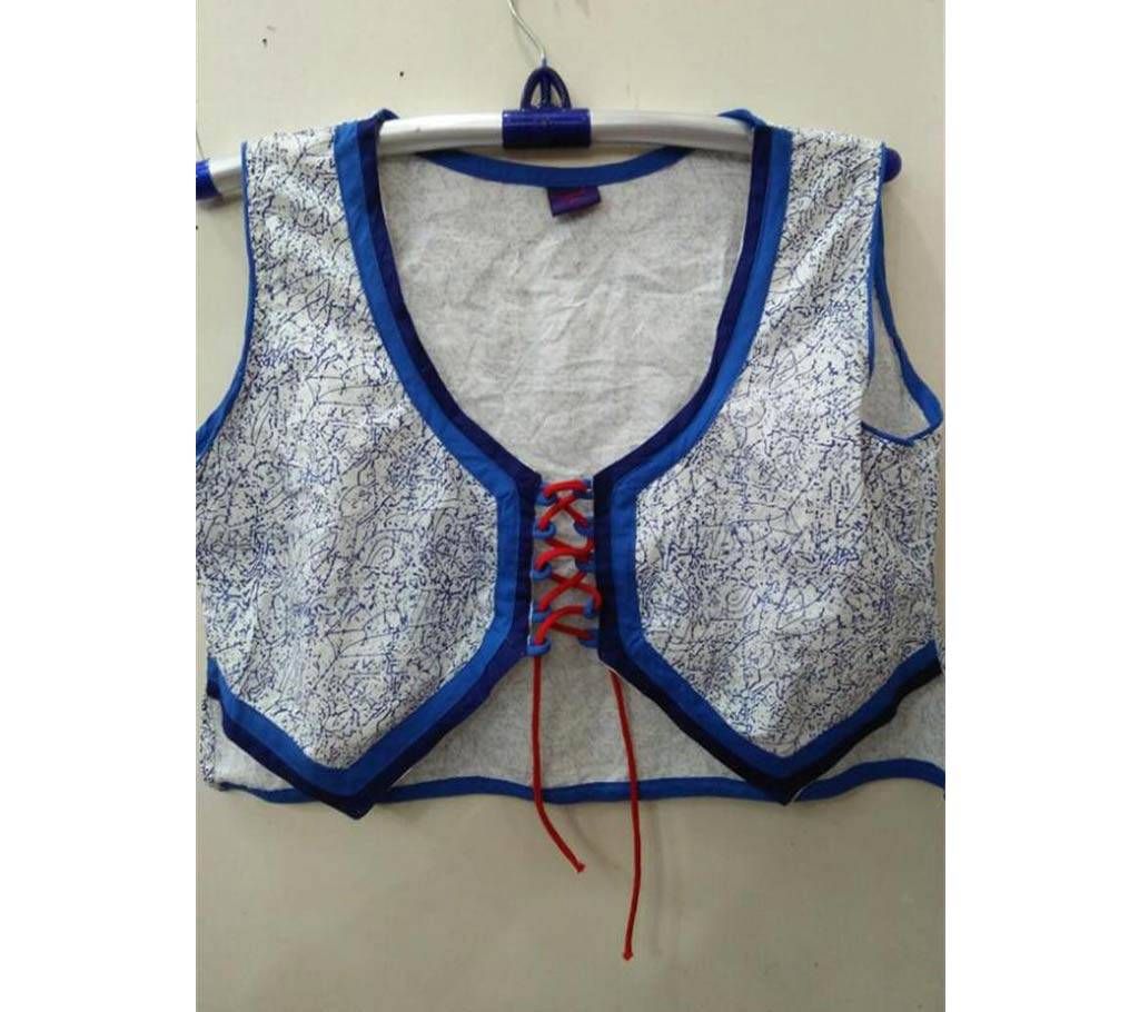 Block print Short Koti