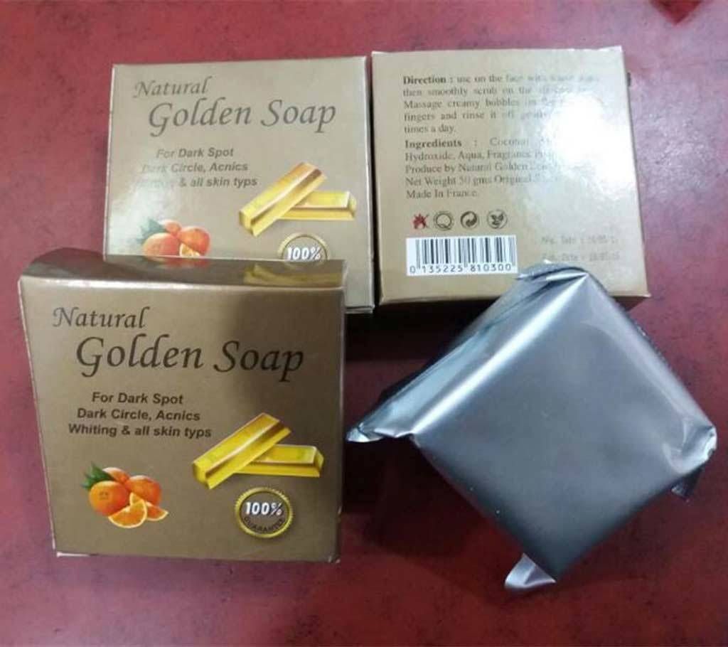 Natural golden soap