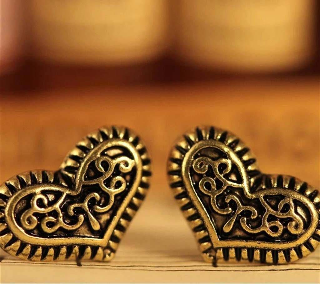 Vintage Heart Shaped Earrings 