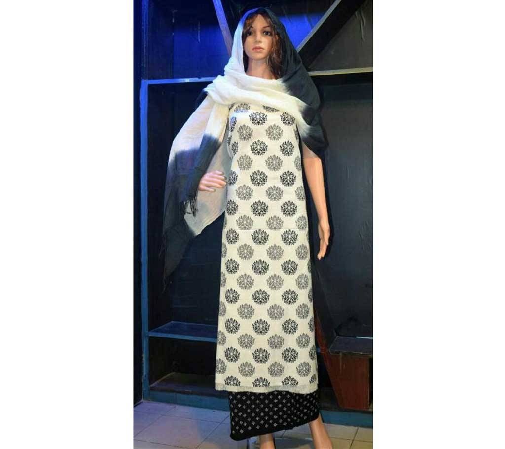 un stitched block dress 