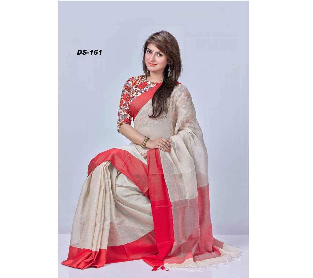 Muslin cotton saree