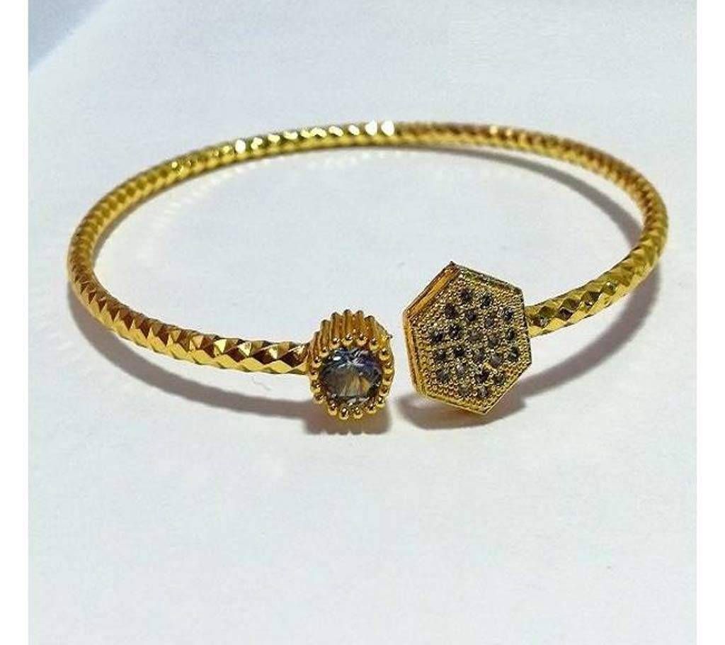 Gold Plated Stone Setting Bangle