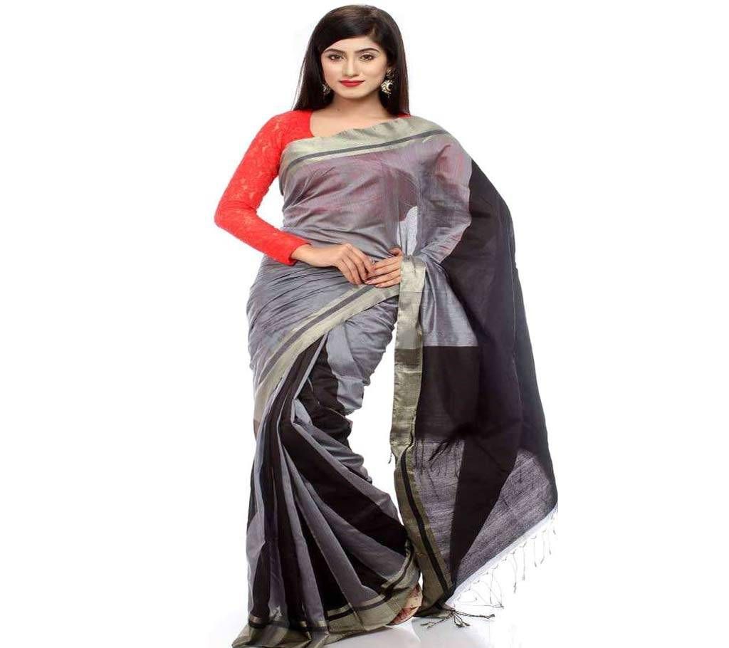 Gray Silk Sharee 