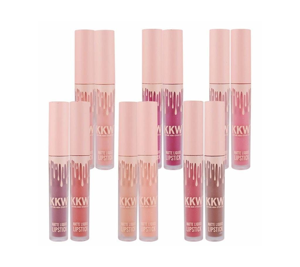 KKW Liquid Matte Lipstick - 12Pcs (UK)