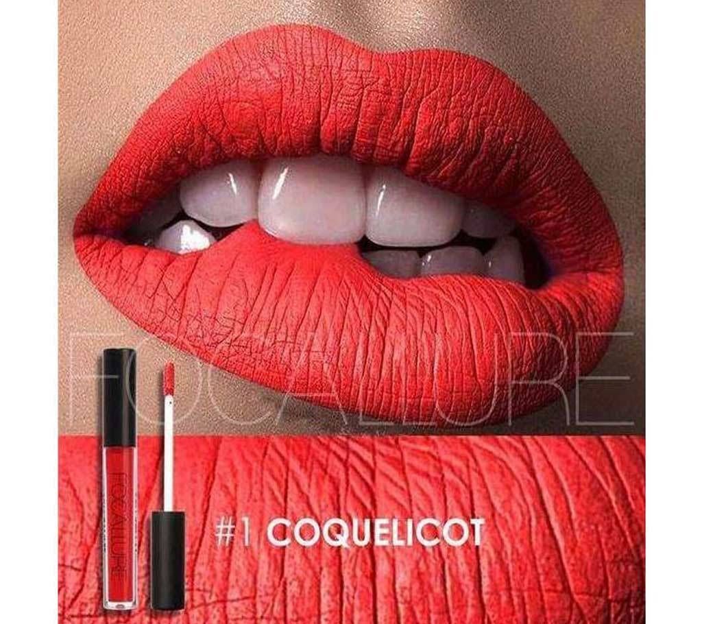 Focallure Matte Liquid Lipstick-(Coquelicot-01) China