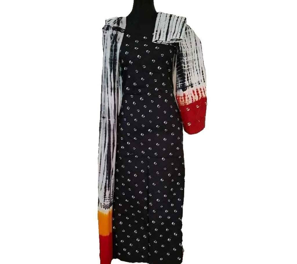 batik tie dye cotton three pieces for women