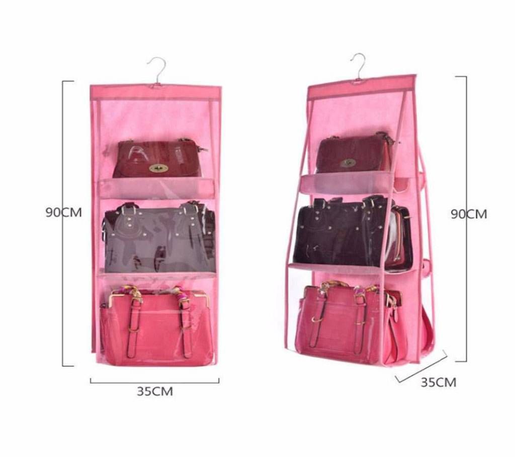 6 Pocket Hanging Handbag Organizer (1 Piece)