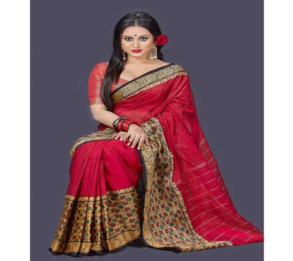 Rong-Rongila Tangail Maslice Cotton Sharee