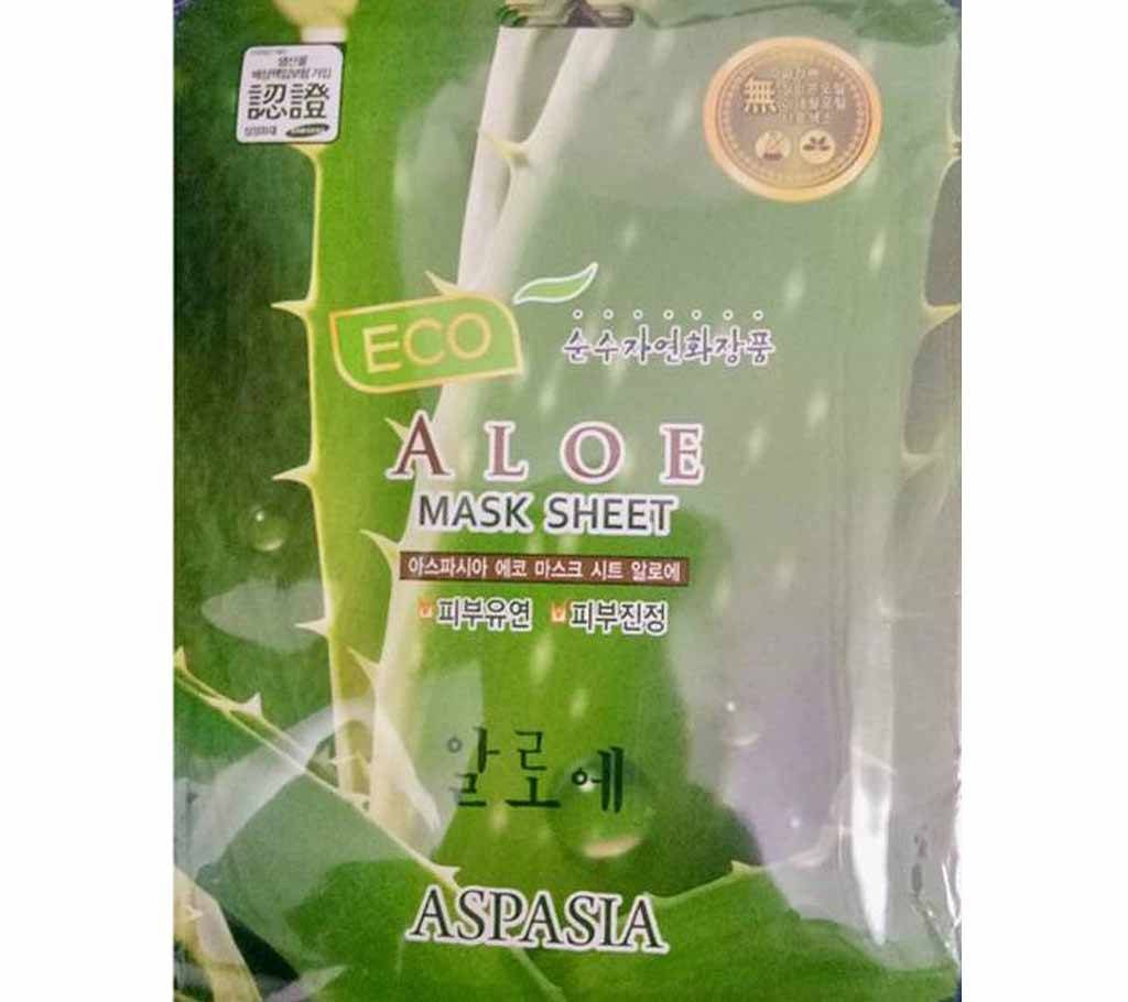 ASPASIA Eco Aloe Facial Mask: 25ml - Korea